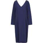 Vestidos azul marino de poliester de manga larga rebajados manga larga con escote V MOSCHINO talla L para mujer 