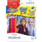Box 12 Pencil + 1 Colorino Disney Frozen II - Colorino