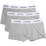 Calzoncillos bóxer grises de algodón con logo Calvin Klein para hombre 