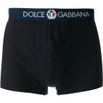 Calzoncillos bóxer azul marino de algodón con logo Dolce & Gabbana para hombre 