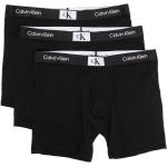 Calzoncillos bóxer negros de algodón rebajados con logo Calvin Klein talla S para hombre 