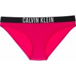 Bragas de bikini rosas de poliester rebajadas con logo Calvin Klein para mujer 