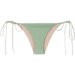 Bragas de bikini verdes de poliamida con lazo para mujer 