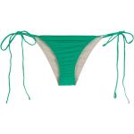 Bikinis triángulo verdes de poliamida con lazo para mujer 