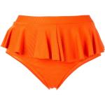 Bragas de bikini naranja de poliester rebajadas Duskii con volantes talla L para mujer 