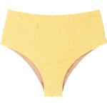 Bikinis amarillos de poliamida talle alto para mujer 