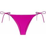 Bragas de bikini moradas de poliester rebajadas con logo Calvin Klein con lazo talla L para mujer 