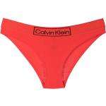 Bragas de bikini rojas de algodón rebajadas con logo Calvin Klein talla XS para mujer 
