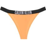 Bragas de bikini naranja de poliester rebajadas con logo Calvin Klein talla L para mujer 