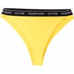 Bikinis amarillos de poliester talle alto rebajados con logo Calvin Klein talla M para mujer 
