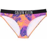 Bragas de bikini naranja de poliester rebajadas con logo Calvin Klein talla M para mujer 