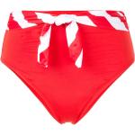 Bragas de bikini rojas de poliester rebajadas con rayas Duskii con lazo talla 3XL para mujer 