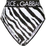 Bragas altas negras de poliester rebajadas con logo Dolce & Gabbana con bordado talla XXS para mujer 