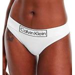 Bragas de bikini blancas de algodón informales Calvin Klein talla XS para mujer 