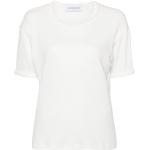 Camisetas blancas de algodón de manga corta manga corta con cuello redondo trenzadas Viktor & Rolf con trenzado para mujer 