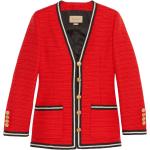 Chaquetas rojas de lana manga larga con rayas Gucci con trenzado talla XXL para mujer 