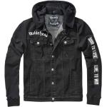 Abrigos negros de denim con capucha  Motörhead Brandit talla L para mujer 