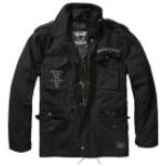 Abrigos negros de cuero con capucha  Motörhead con logo Brandit M65 talla XL para hombre 