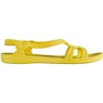 Sandalias amarillas de goma de tiras rebajadas Brasileras para mujer 