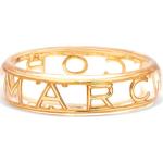 Brazaletes dorados de latón con logo Marc Jacobs Talla Única para mujer 