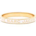 Brazaletes dorados de latón con logo Marc Jacobs Talla Única para mujer 