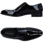 Zapatos negros de cuero con puntera redonda con tacón cuadrado formales Brian Dales talla 39 para hombre 