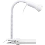 BRILLIANT lámpara Flex clamp light blanco | 1x R50, E14, 40W, adecuado para lámparas reflectoras (no incluidas) | Escala A ++ a E | Ajustable individualmente con un brazo flexible