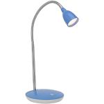 BRILLIANT lámpara Anthony LED lámpara de mesa hierro/azul | 1x 2.4W LED integrado, (200lm, 3000K) | Escala A ++ a E | Con presostato en la base