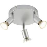 Lámparas LED grises de metal modernas Briloner 