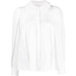 Blusas blancas de poliester de manga larga manga larga ISABEL MARANT con volantes talla S para mujer 