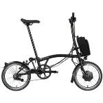 Brompton Bicicleta Plegable Eléctrica 16 - Electric C Line Explore - 6-Speed - High Bar - Telescopic Seatpost - 2023 - matt bl