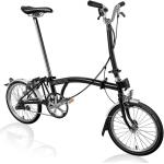 Brompton C Line Utility - 3-Speed - High Bar - Extended Seatpost - 16 Bicicleta Plegable - 2022 - black matt