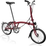 Bicicletas paseo rojas rebajadas plegables Brompton 