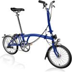 Brompton C Line Utility - 3-Speed - High Bar - Telescopic Seatpost - Dynamo - 16 Bicicleta Plegable - 2022 - picadilly blue ma