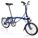 Brompton C Line Utility - 3-Speed - Mid Bar - Standard Seatpost - Dynamo - 16 Bicicleta Plegable - 2022 - picadilly blue matt