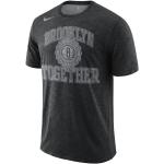 Camisetas estampada negras Brooklyn Nets Nike Dri-Fit para hombre 
