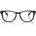 Brooks Brothers BB2060u - Marcos rectangulares para gafas graduadas de ajuste universal para hombre, Lente Bio/Demo Negro Brillante, 55 mm