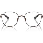 Brooks Brothers Marcos redondos para gafas graduadas BB1111 para hombre, Bronce mate/Lente de demostración, 53 mm