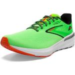 Brooks Launch GTS 10, Running Shoe Hombre, Green Gecko/Red Orange/White, 43 EU