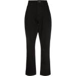 Jeans negros de algodón de corte recto rebajados ancho W26 DKNY para mujer 