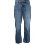 Jeans desgastados azules de algodón rebajados ancho W26 desgastado DKNY para mujer 