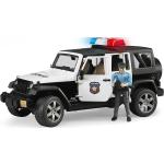 Bruder - Jeep Wrangler Unlimited Rubicon con sirena y policía.