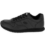 Sneakers bajas negros de goma con tacón hasta 3cm Clásico Brütting talla 48 para mujer 