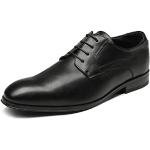 Zapatos negros de poliuretano con cordones con cordones formales talla 46,5 para hombre 