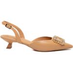 Sandalias beige de goma de tiras con elástico acolchadas Bruno Premi talla 39 para mujer 