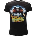 BTTF Volver al Futuro Camiseta Negro Delorean Outatime Original Oficial Back to The Future