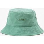 Sombreros verdes de algodón con logo LEVI´S talla L para mujer 