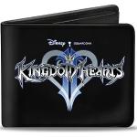 Buckle-Down Kingdom Hearts II Logo Black/Silvers/Blues Accesorio de Viaje-Billetera Plegable, Multicolor, Talla única para Hombre
