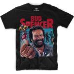 Bud Spencer - Camiseta, diseño de cómic, color negro Negro XXXL