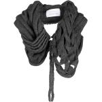 Bufandas grises de lana de lana  rebajadas trenzadas Enföld con trenzado talla M para mujer 